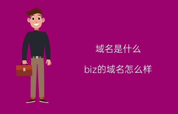 域名是什么 biz的域名怎么样？